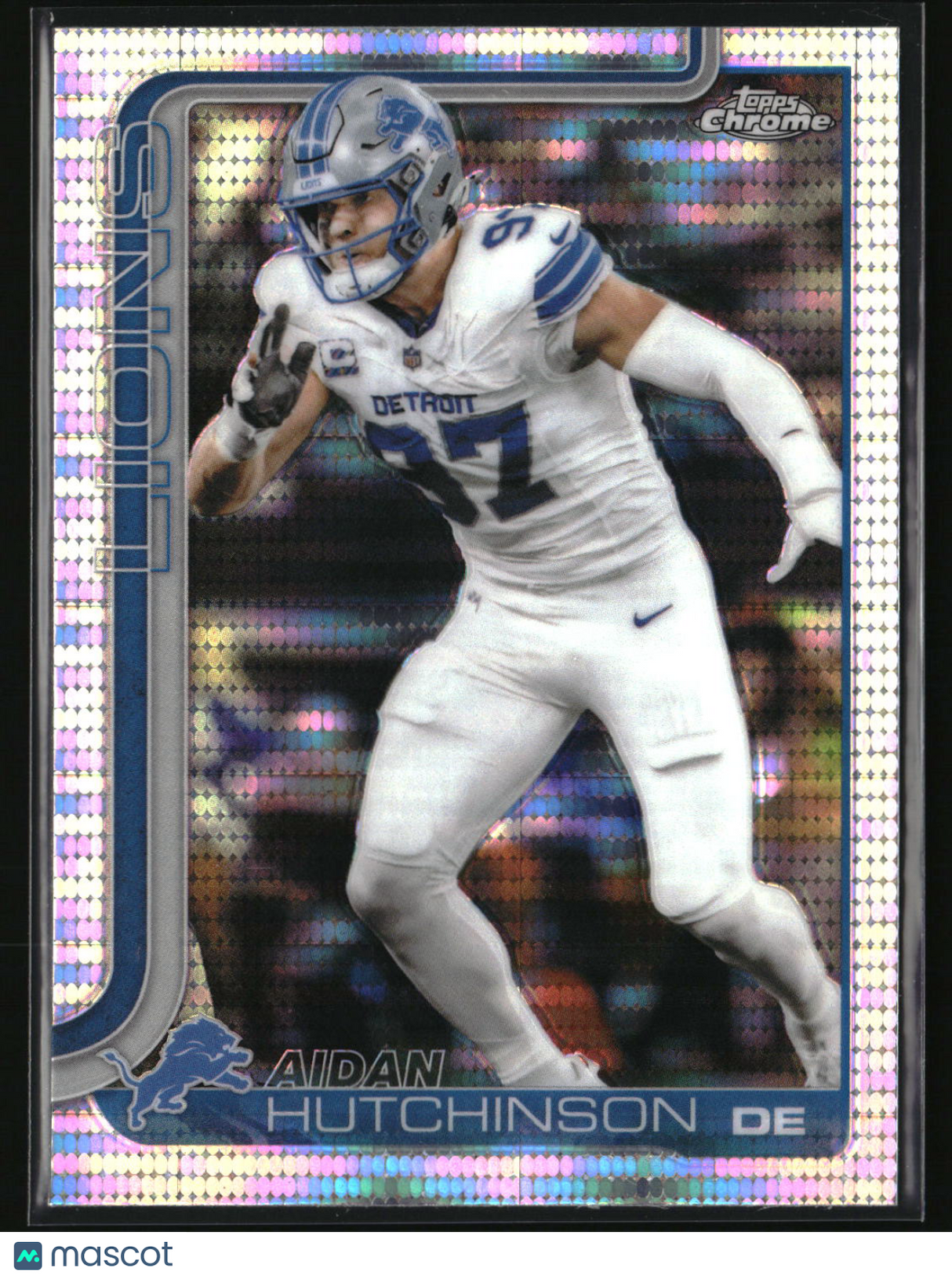 Aidan Hutchinson 2025 Topps Chrome Pulsar Refractor #104