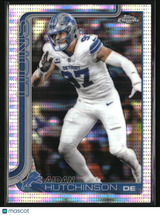 Aidan Hutchinson 2025 Topps Chrome Pulsar Refractor #104