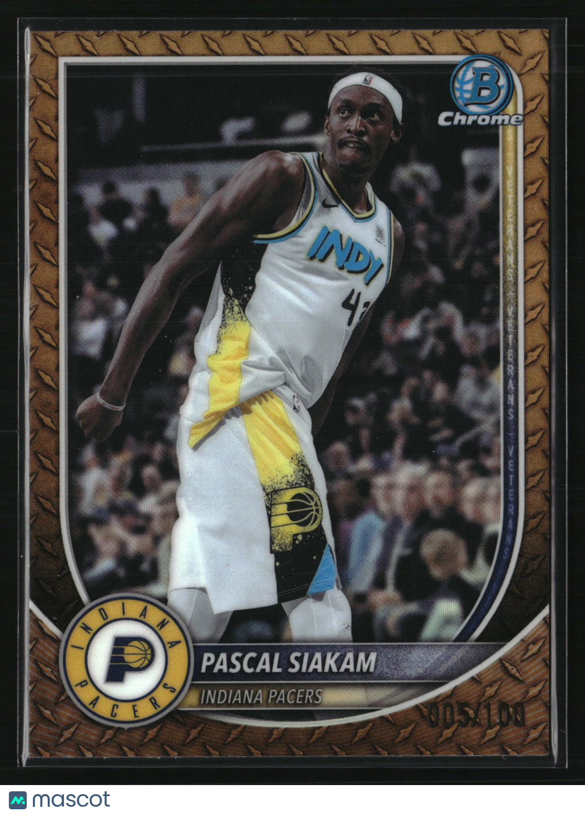 Pascal Siakam 2025-26 Bowman Chrome Steel Metal Refractors #BCV-79 #/100