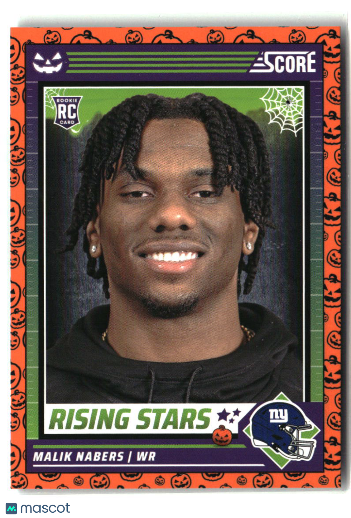 Malik Nabers 2024 Score-A-Treat Rising Stars Orange Pumpkin #37