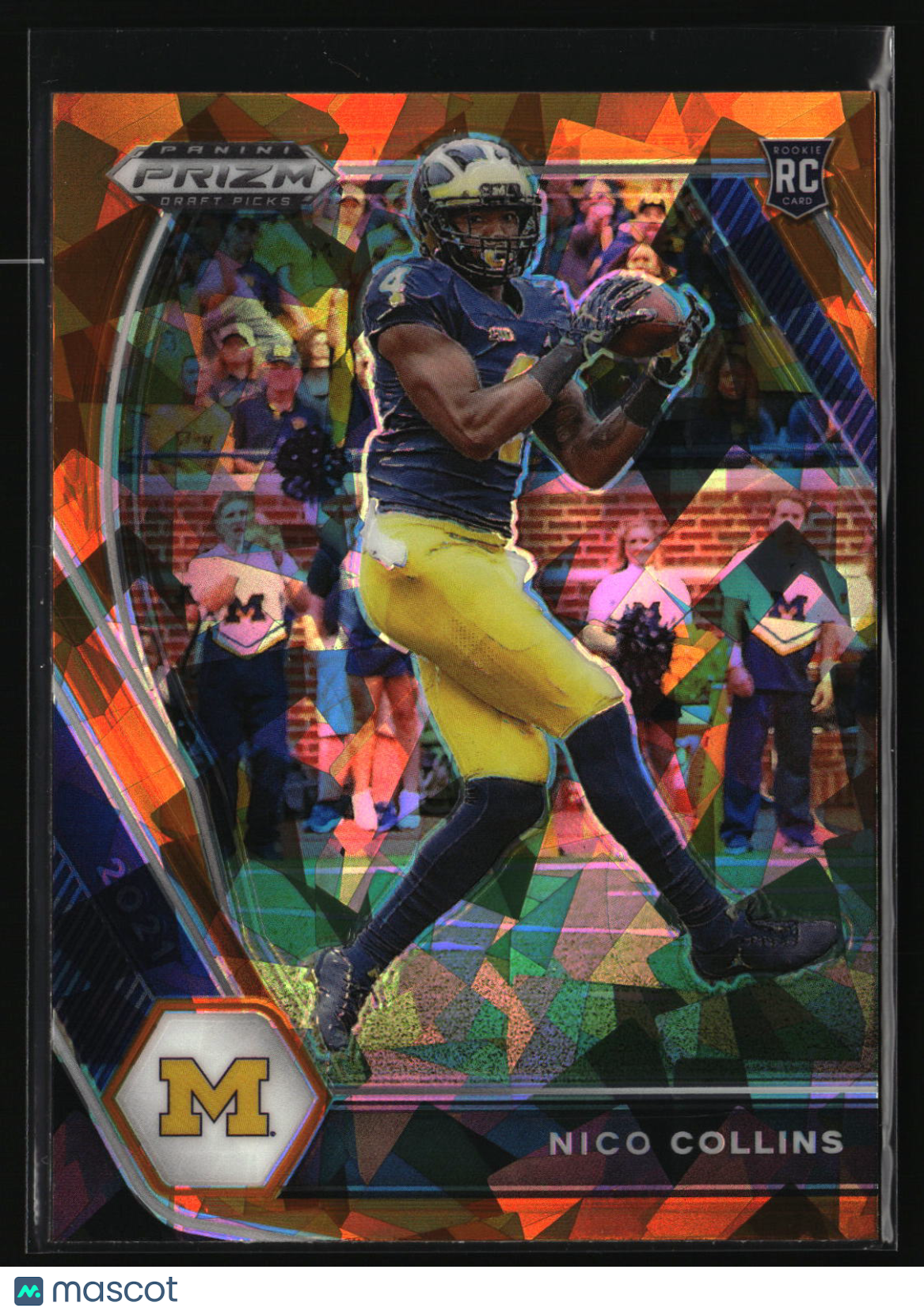 Nico Collins 2021 Panini Prizm Draft Picks Collegiate Orange Ice #114
