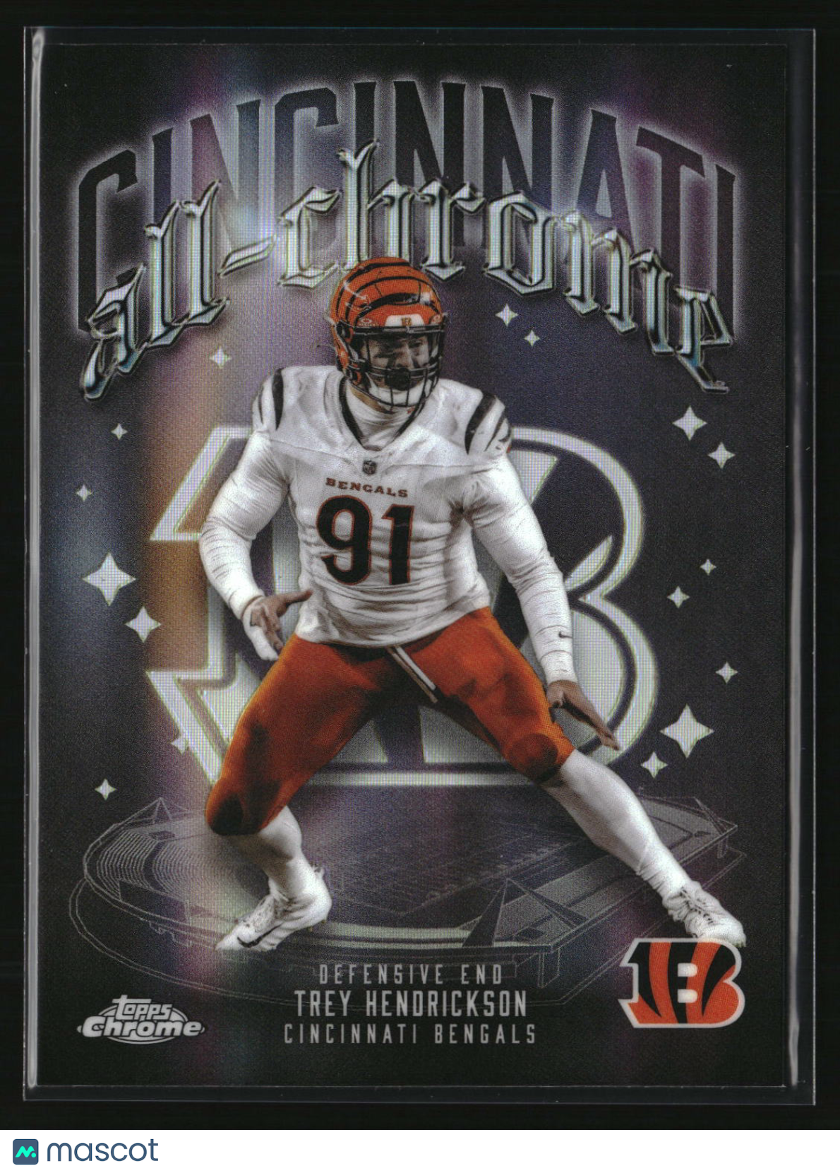Trey Hendrickson 2025 Topps Chrome Football All Chrome Team Refractor #ACT-16