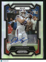 Dawson Knox 2023 Panini Prizm Autographs Prizm Silver #28