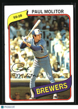 Paul Molitor 1980 Topps #406