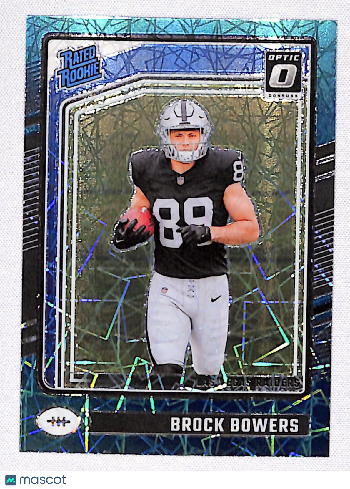 Brock Bowers 2024 Donruss Optic Teal Velocity #215