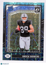 Brock Bowers 2024 Donruss Optic Teal Velocity #215