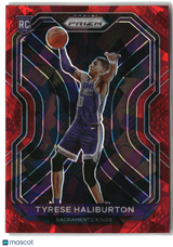 Tyrese Haliburton 2020-21 Panini Prizm Red Ice Prizms #262