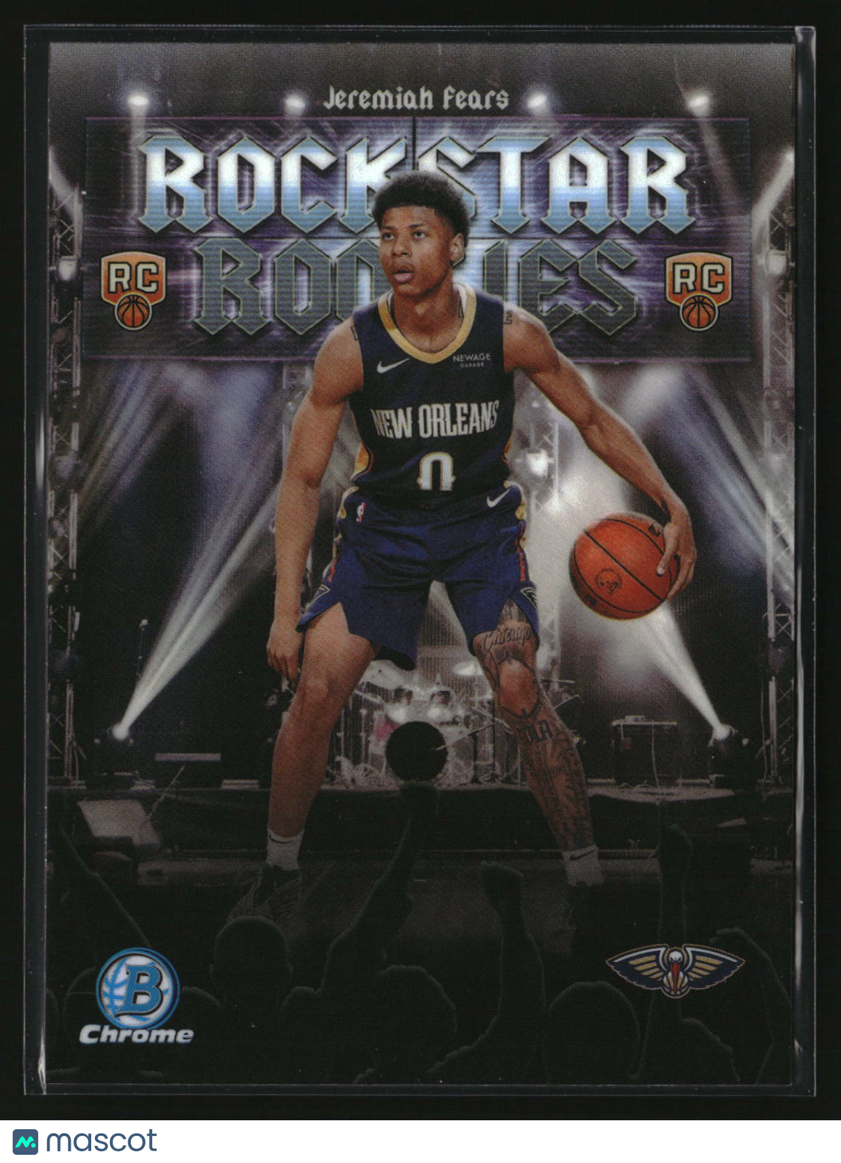 Jeremiah Fears 2025-26 Bowman Rockstar Rookies Refractor #RR-7
