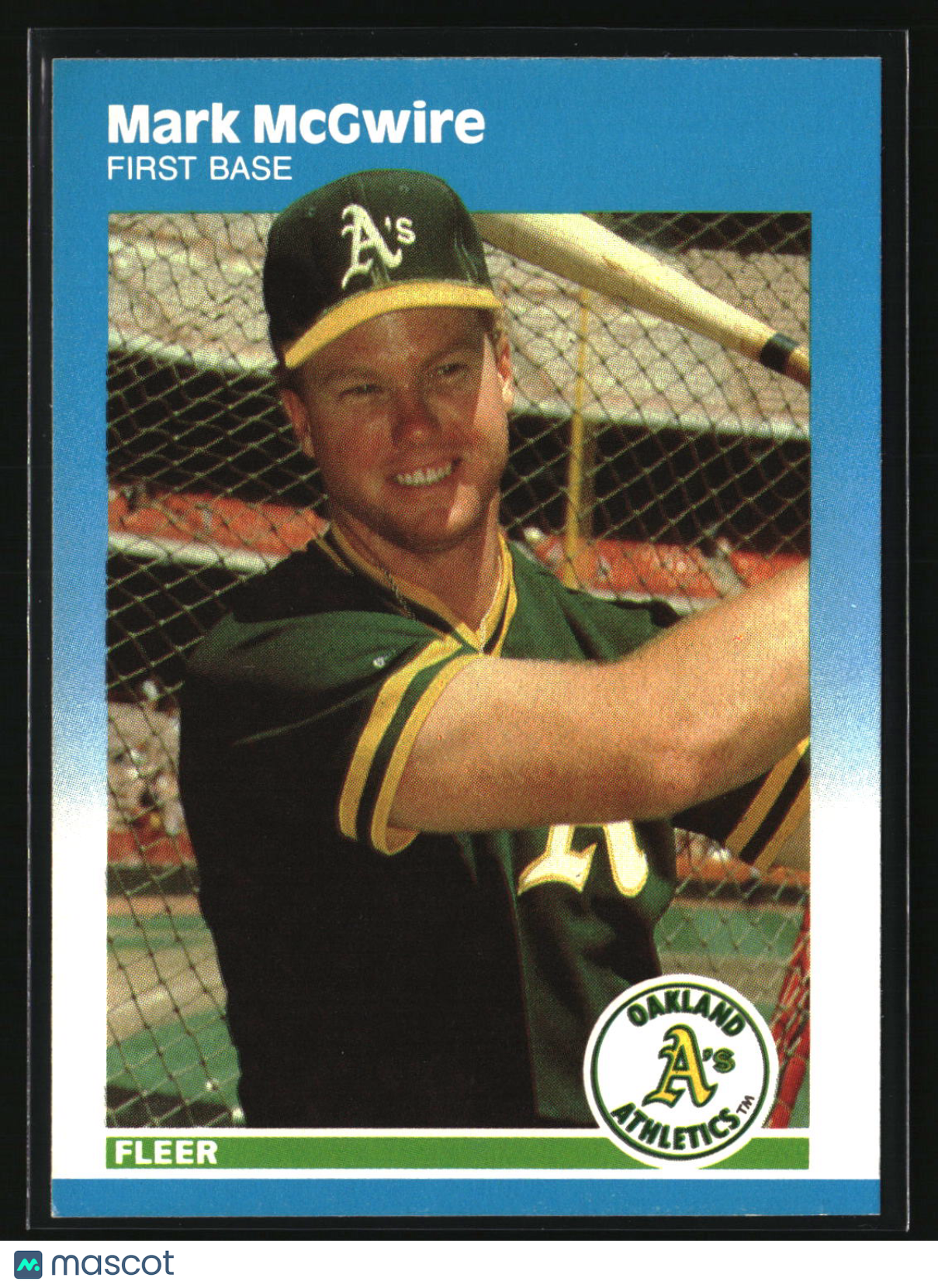 Mark McGwire 1987 Fleer Update #U-76