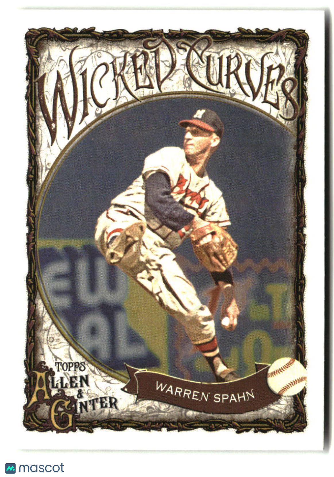 Warren Spahn 2025 Topps Allen & Ginter Wicked Curves #WC-22