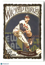 Warren Spahn 2025 Topps Allen & Ginter Wicked Curves #WC-22
