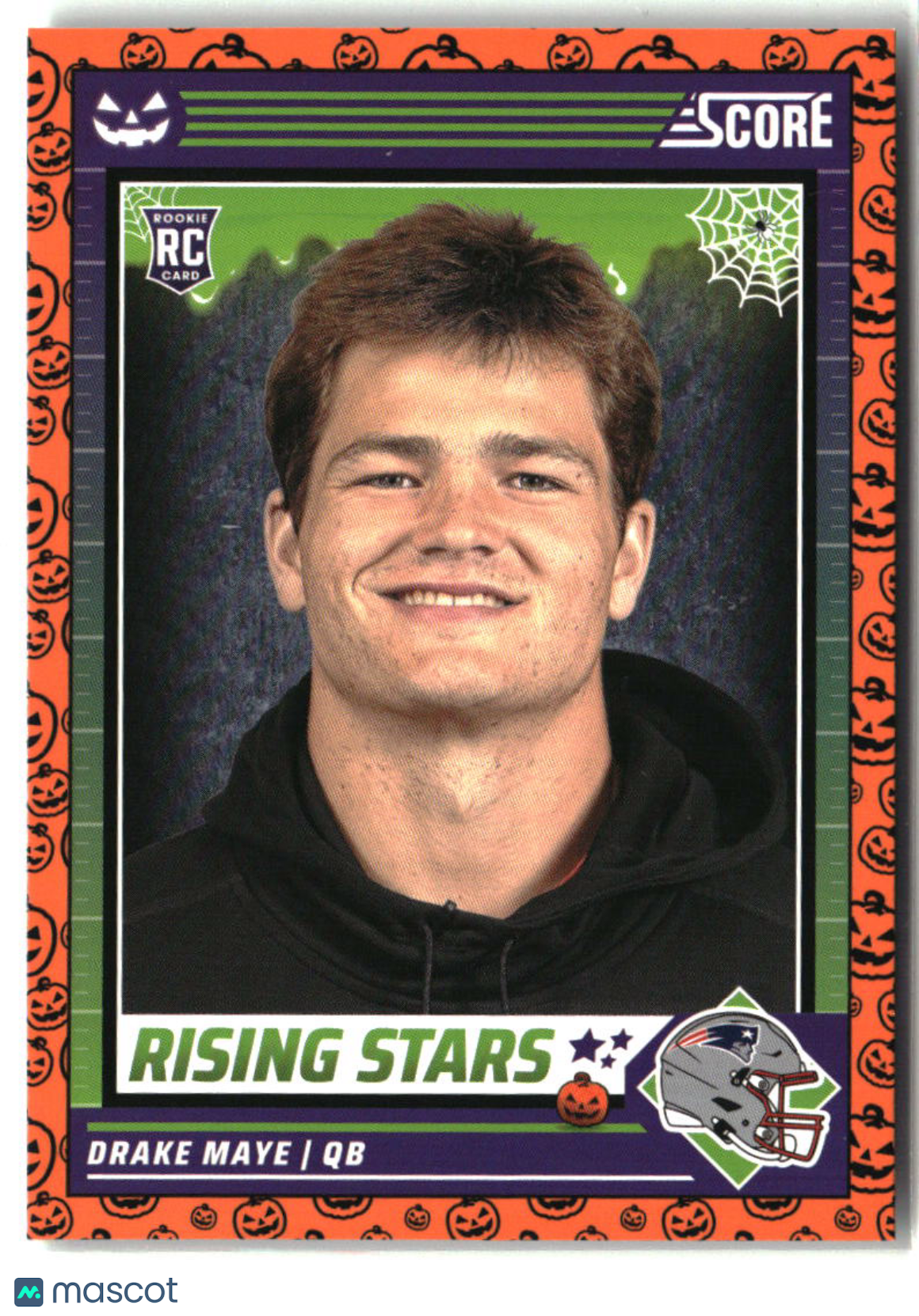 Drake Maye 2024 Score-A-Treat Rising Stars Orange Pumpkin #17
