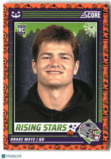Drake Maye 2024 Score-A-Treat Rising Stars Orange Pumpkin #17