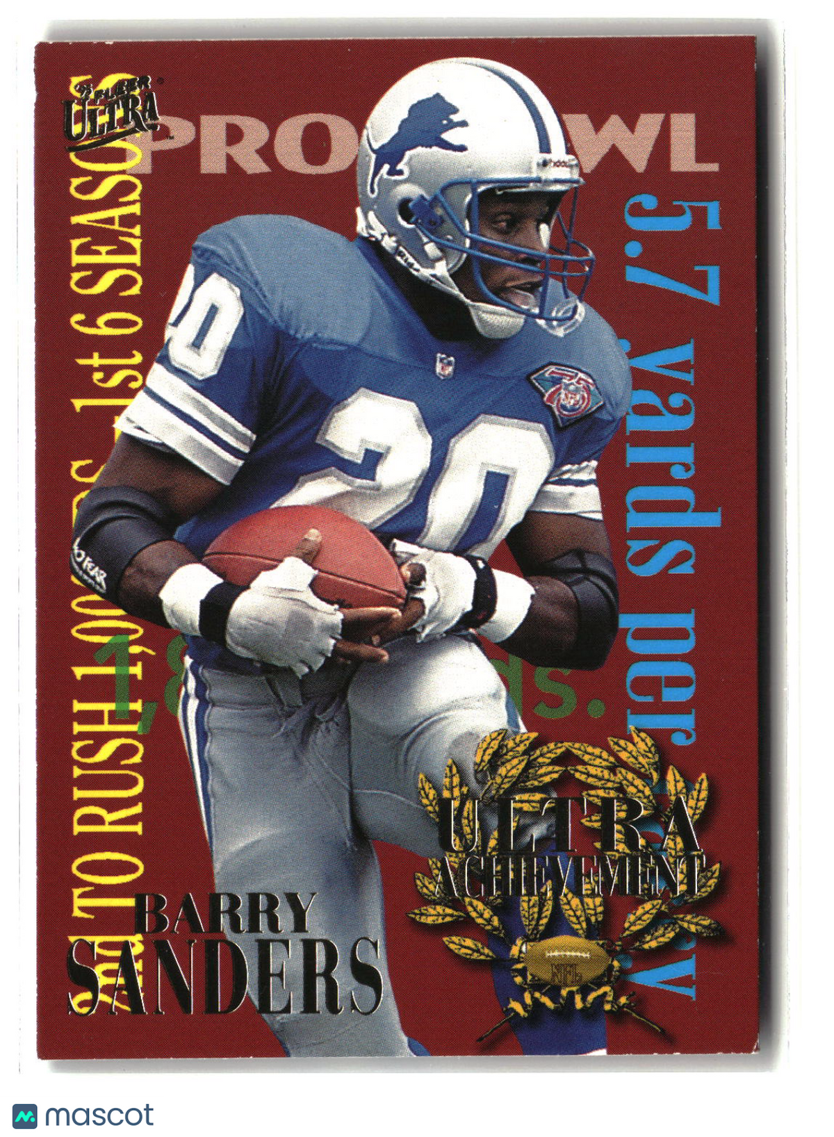 Barry Sanders 1995 Ultra Ultra Achievements #6