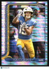 Ladd McConkey 2025 Topps Chrome Pulsar Refractor #156