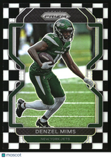 Denzel Mims 2021 Panini Prizm Black and White Checker #85