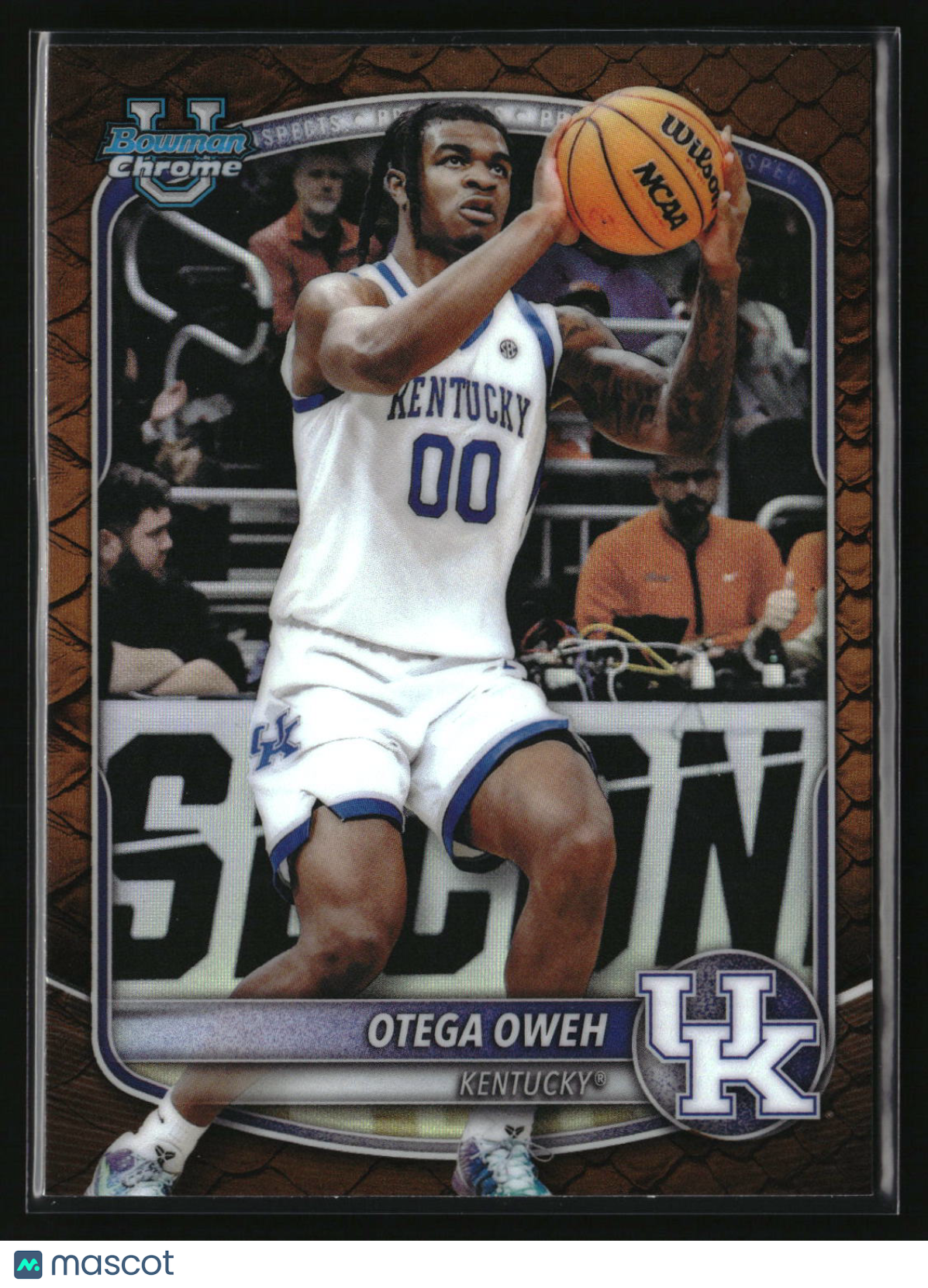 Otega Oweh 2025-26 Bowman Chrome Prospects Reptilian Refractor #BCP-98
