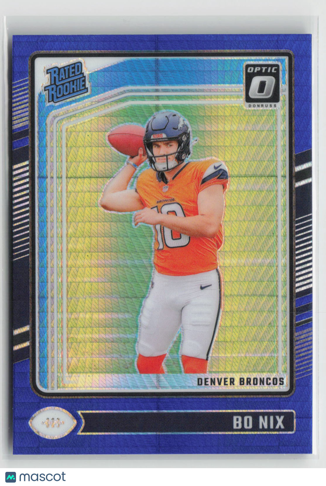 Bo Nix 2024 Donruss Optic Blue Hyper #209