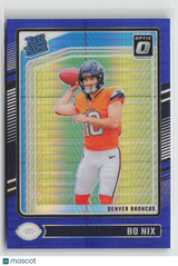 Bo Nix 2024 Donruss Optic Blue Hyper #209