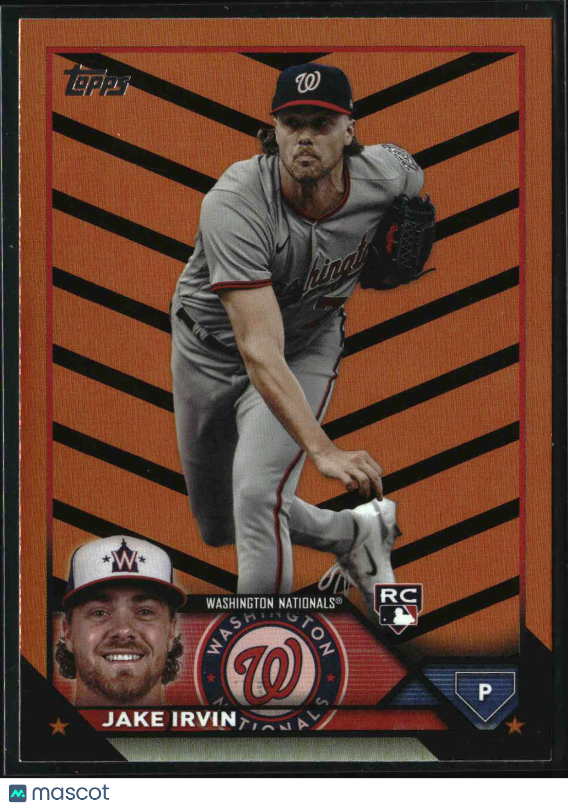 Jake Irvin 2023 Topps Update Orange and Black Foil #US224