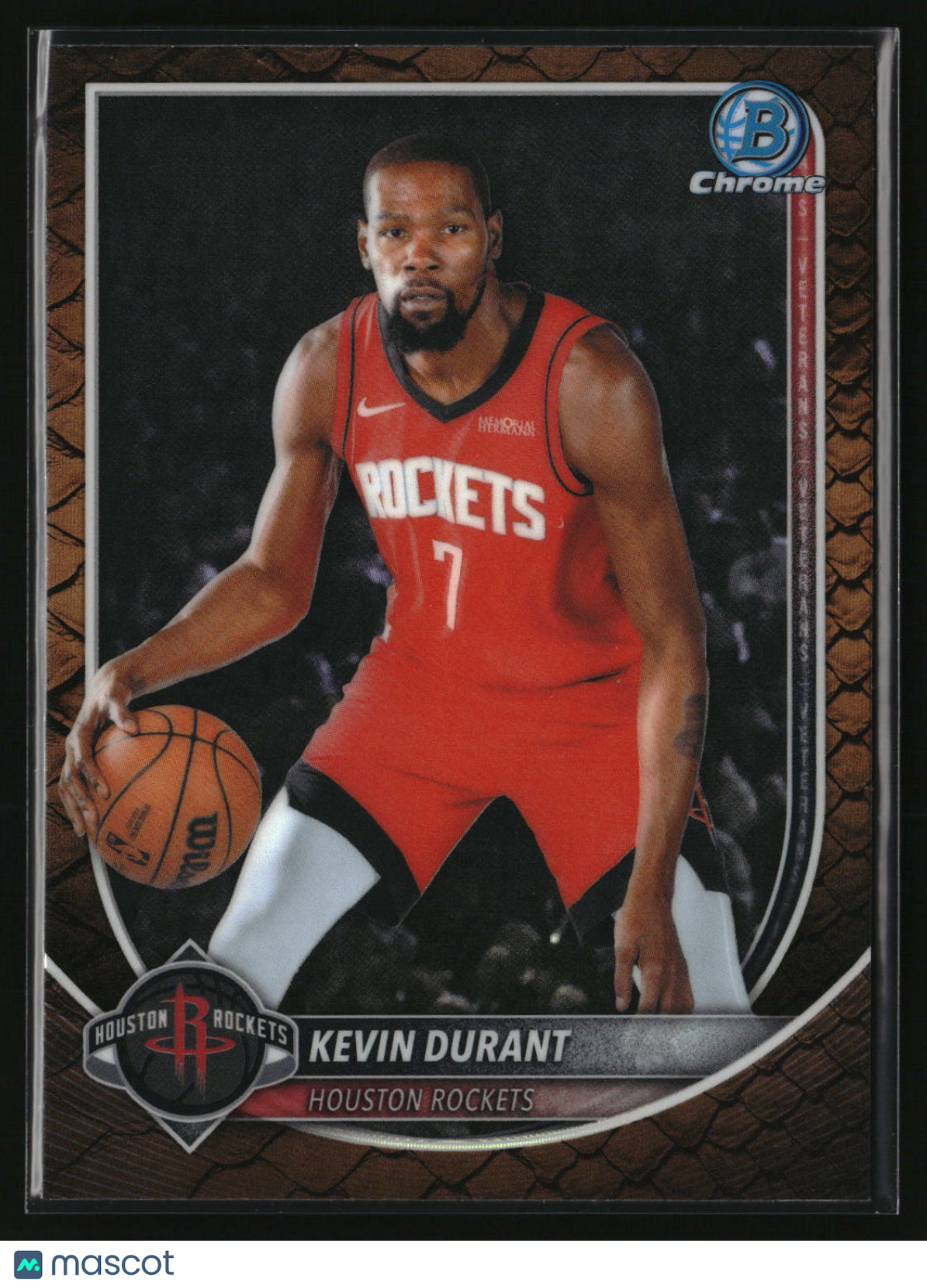 Kevin Durant 2025-26 Bowman Chrome Reptilian Refractor #BCV-125