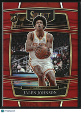 Jalen Johnson 2021-22 Panini Select Red Prizms #17 #/199