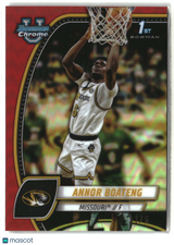 Annor Boateng 2024-25 Bowman University Chrome Red Refractor #7 #/5