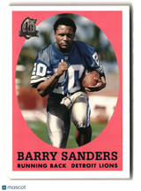 Barry Sanders 1996 Topps 40th Anniversary Commemorative #3