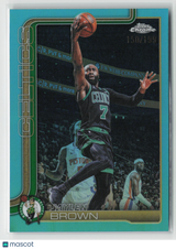Jaylen Brown 2025-26 Topps Chrome Update Aqua Refractor #9 #/199
