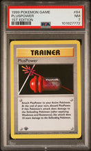 Load image into Gallery viewer, Pluspower 1999 Pokemon Game #84 1ST Edition PSA 7
