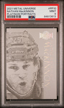 Load image into Gallery viewer, Nathan Mackinnon 2021-2022 Skybox Metal Universe Platinum Portraits #PP10 PSA 9
