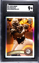 Load image into Gallery viewer, Von Miller 2011 Topps Chrome Sepia Refractor /99 #212 SGC 9

