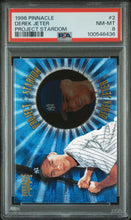 Load image into Gallery viewer, Derek Jeter 1996 Pinnacle Project Stardom #2 PSA 8
