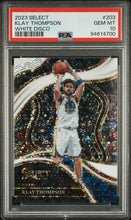 Load image into Gallery viewer, Klay Thompson 2023 Panini Select White Disco #203 PSA 10
