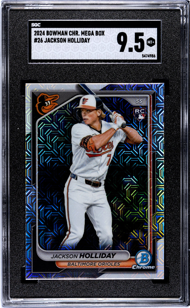 Jackson Holliday 2024 Bowman Chrome Mega Box #26 SGC 9.5