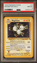 Load image into Gallery viewer, Magneton 1999 Pokemon Fossil #11 Holo PSA 8
