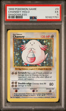 Load image into Gallery viewer, Chansey 1999 Pokemon Game #3 Shadowless Holo PSA 5
