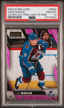 Load image into Gallery viewer, Cale Makar 2023 O-Pee-Chee Opc Platinum Previews &#39;23 PLT Matte Pink #PMA PSA 10
