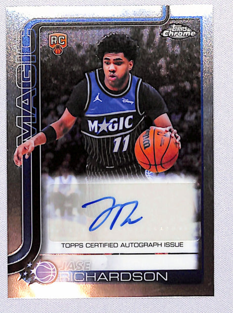Jase Richardson 2025-26 Topps Chrome Update Chrome Autographs #TCA-JR