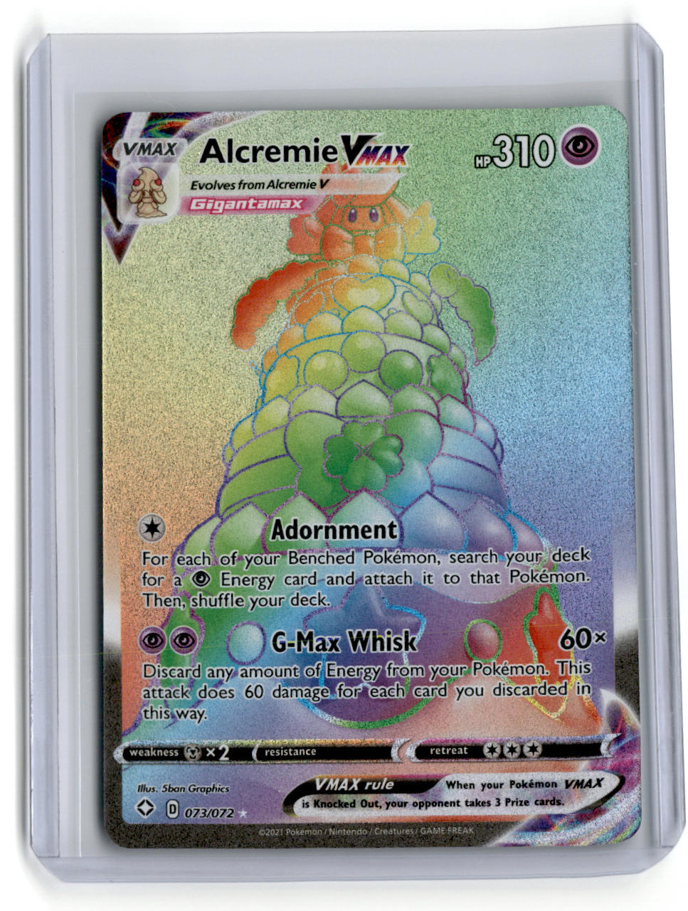 Alcremie VMAX Shining Fates #073/072 Secret Rare