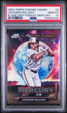 Load image into Gallery viewer, Jackson Holliday 2024 Topps Chrome Cosmic Planetary Pursuit Mercury #5 PSA 10
