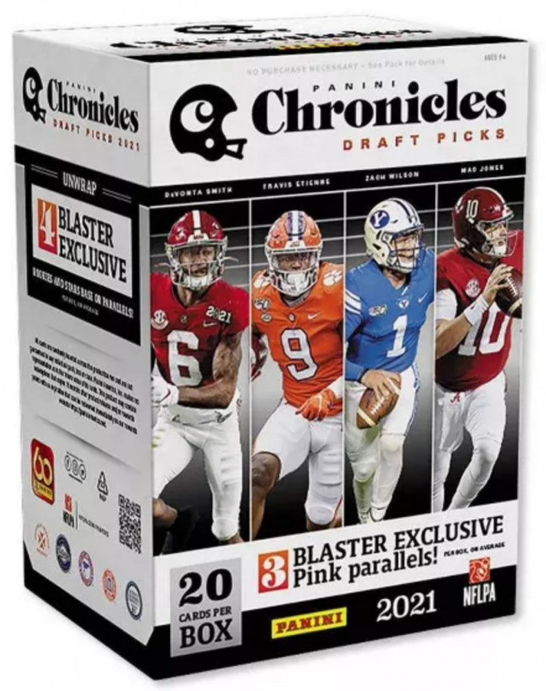2021 Panini Chronicles Draft Picks Collegiate Football Blaster Box