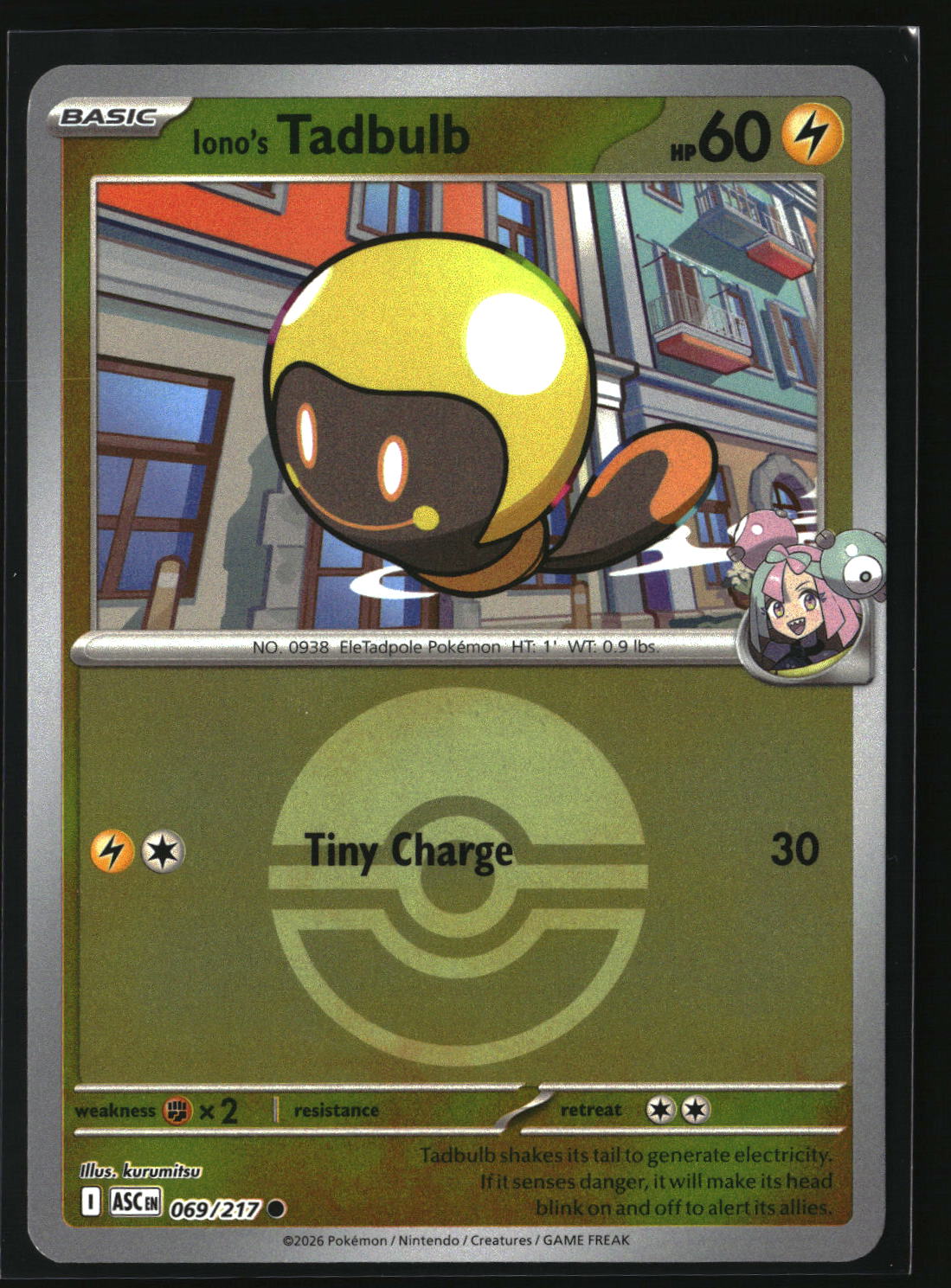 Iono's Tadbulb (Poke Ball)