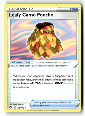 Leafy Camo Poncho