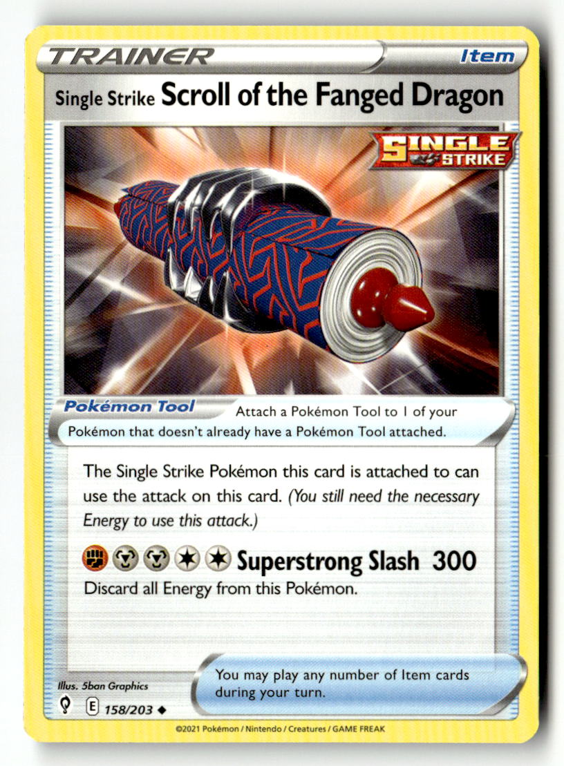 Single Strike Scroll of the Fanged Dragon