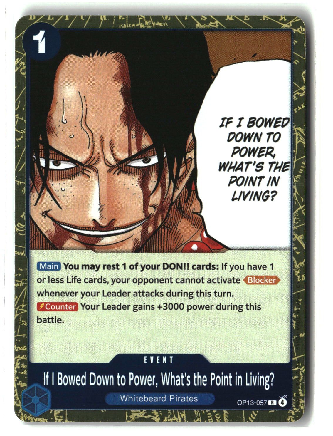If I Bowed Down to Power, What's the Point in Living?