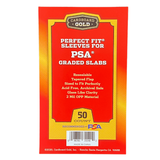 Perfect Fit Sleeves for PSA Graded Cards/Slabs WITH PSA LOGO