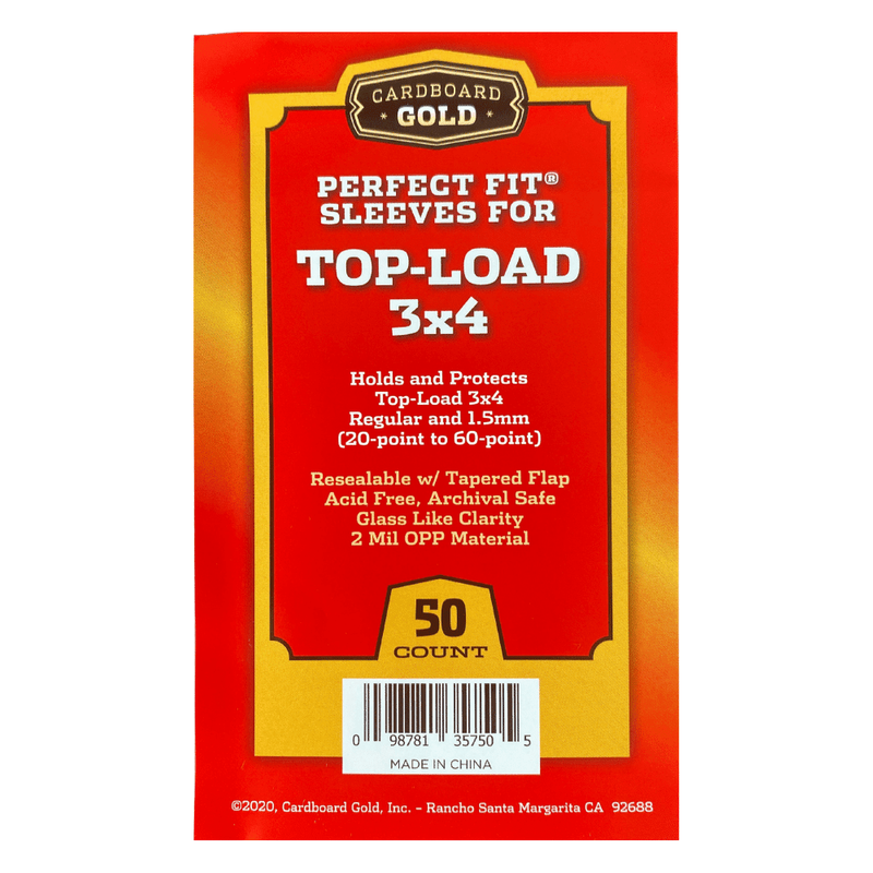 Perfect Fit Sleeves for Top-Load 3x4 20-60 Point