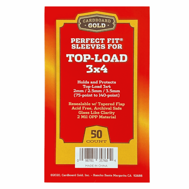 Perfect Fit Sleeves for Top-Load 3x4 from 75-140 Point