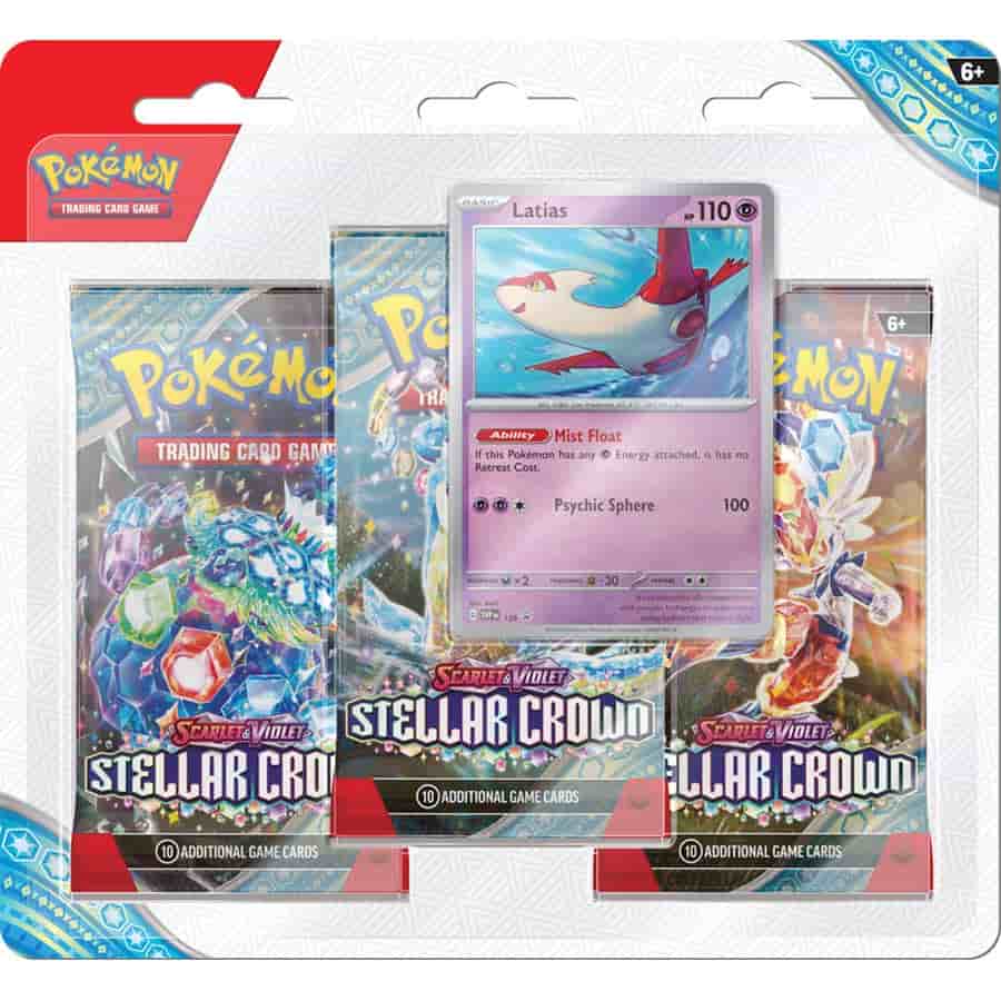 Pokemon TCG: Scarlet & Violet - Stellar Crown 3-Pack Blister